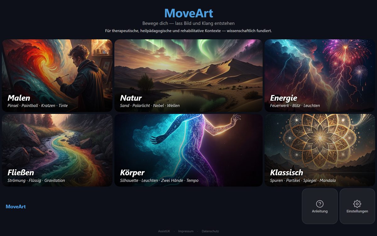 Bildschirmfoto von MoveArt