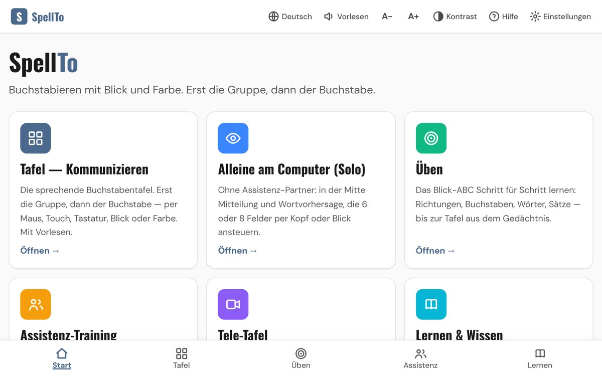 Bildschirmfoto von SpellTo