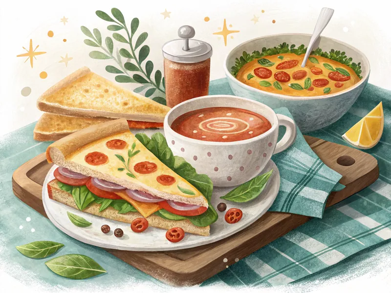 Snack mit Suppe