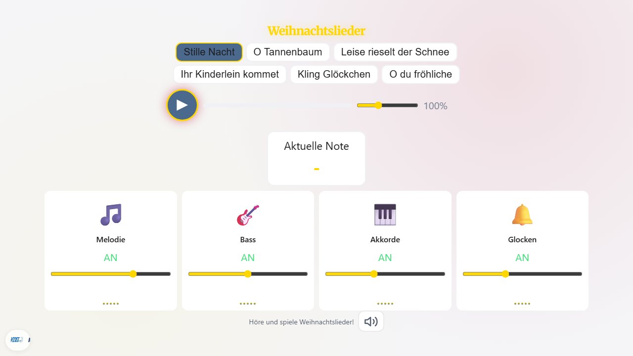 Weihnachtslieder App